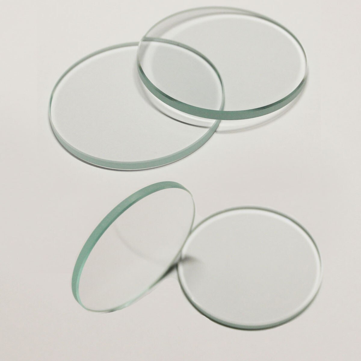 2PCS Flat 2.5mm Thickness Watch Crystal 27mm to 45mm Round Mineral Glass Parts