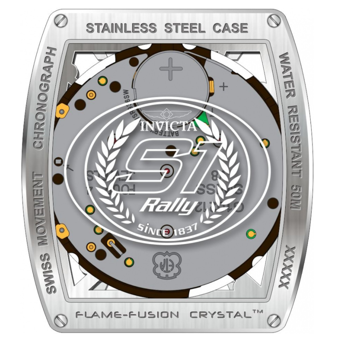 Invicta S1 Rally Swiss ETA G10.212 Caliber Men’s 44mm Skeleton Dial Watch 45184