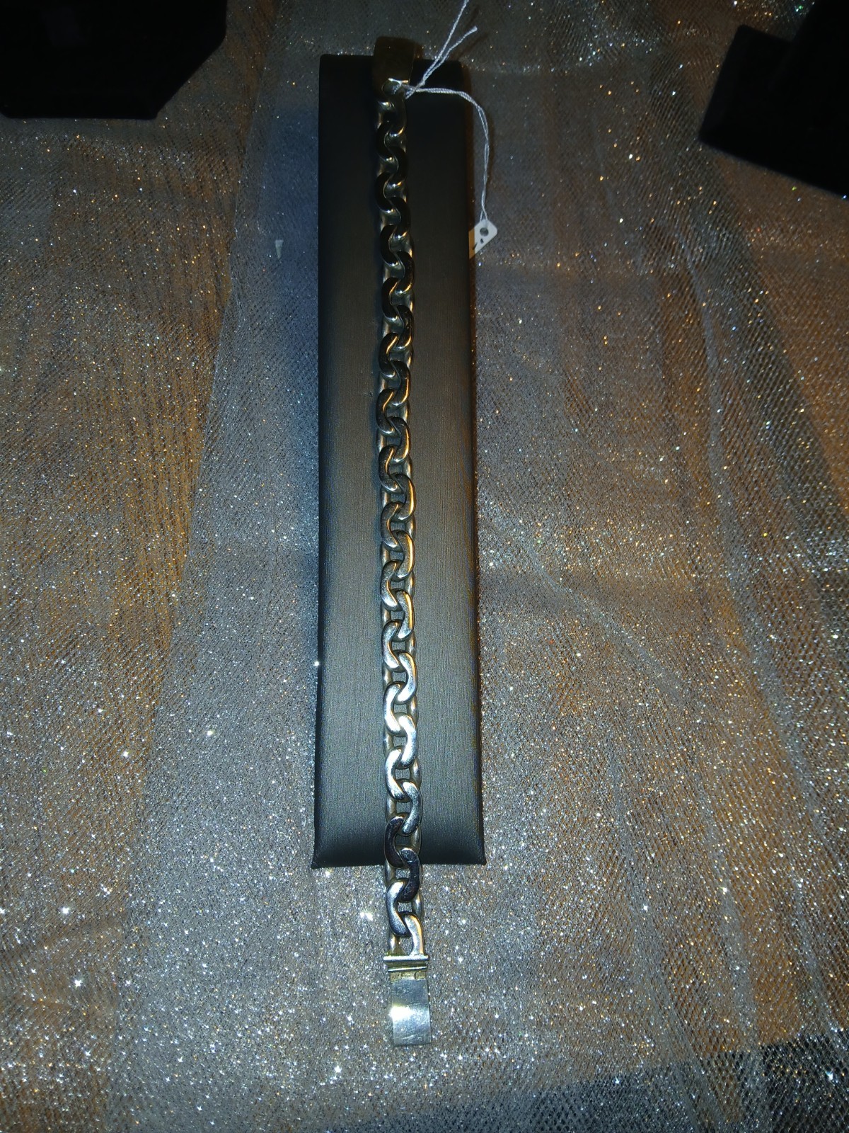 Sterling Silver 45 grams 925 Mexico HEAVY Mans Bracelet 9″