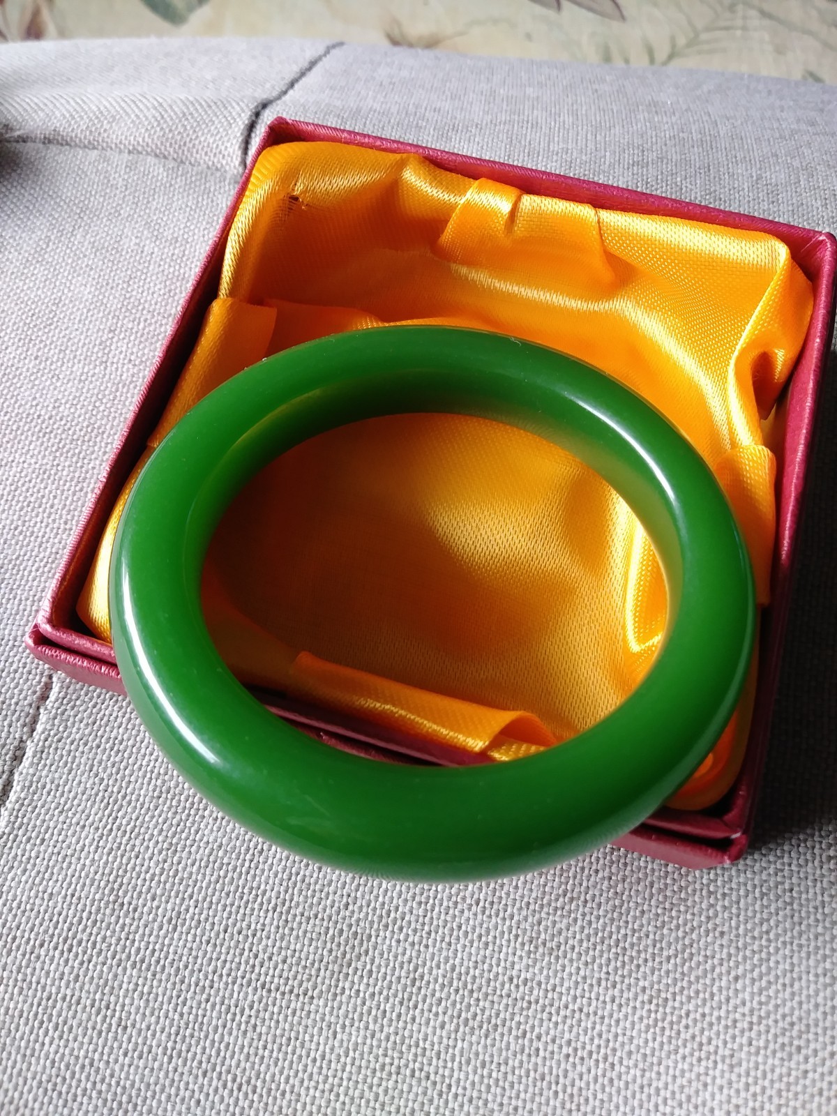 green glass imitation jade bangle 58mm and 61mm
