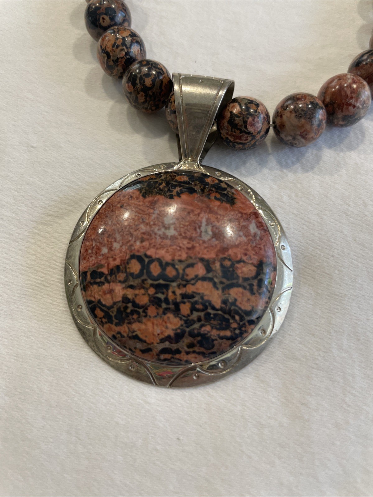 Mine Finds By Jay King Volcanic Stone Sterling Silver Necklace And Earring Set