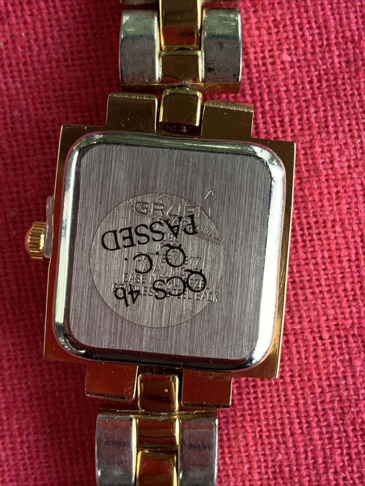 Gruen GR7984 womens wrist watch, reversible band, new