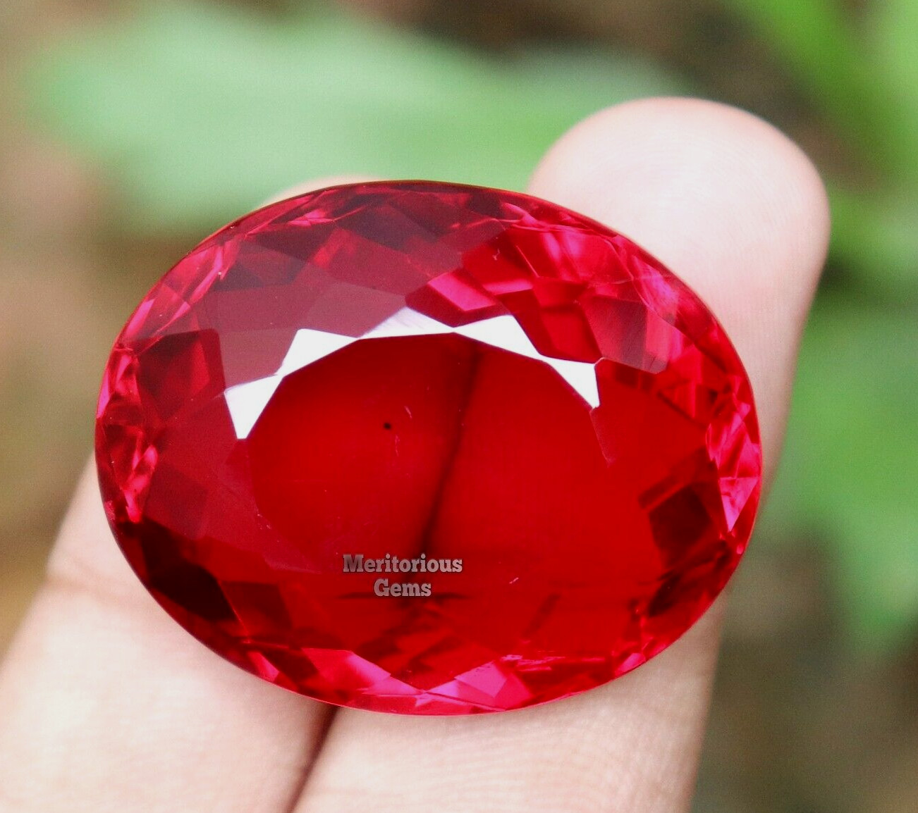 Red Blood Ruby 80.85 CT Natural Oval Shape Certified Loose Gemstone Best offer