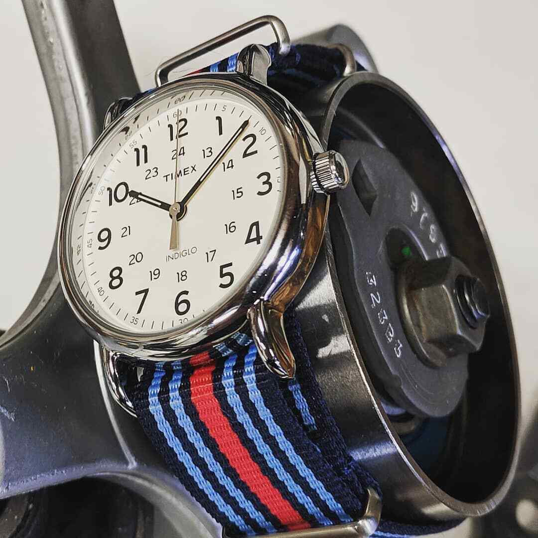 One-Piece Martini Inspired Lancia Rally Racing Colors Strap Nylon Watch Band