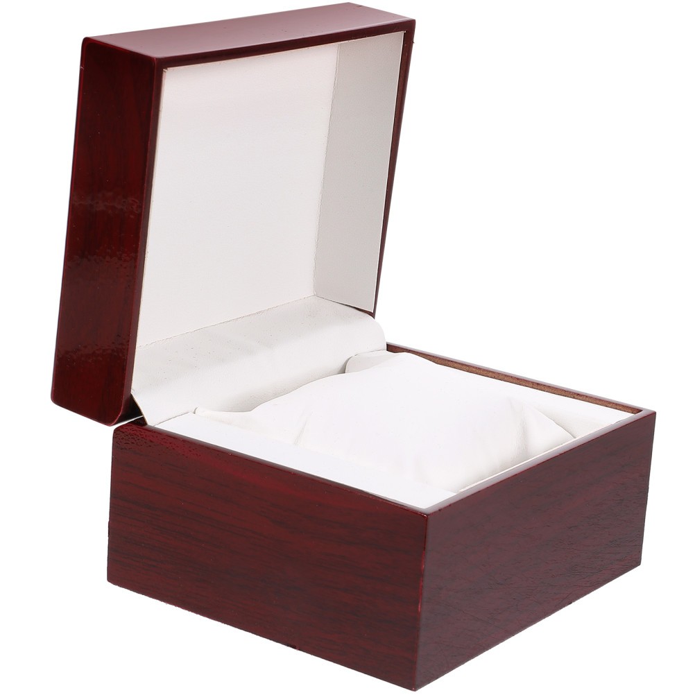 Luxury Wooden Watch Display Box for Storage and Gift Holder with Soft Pillows