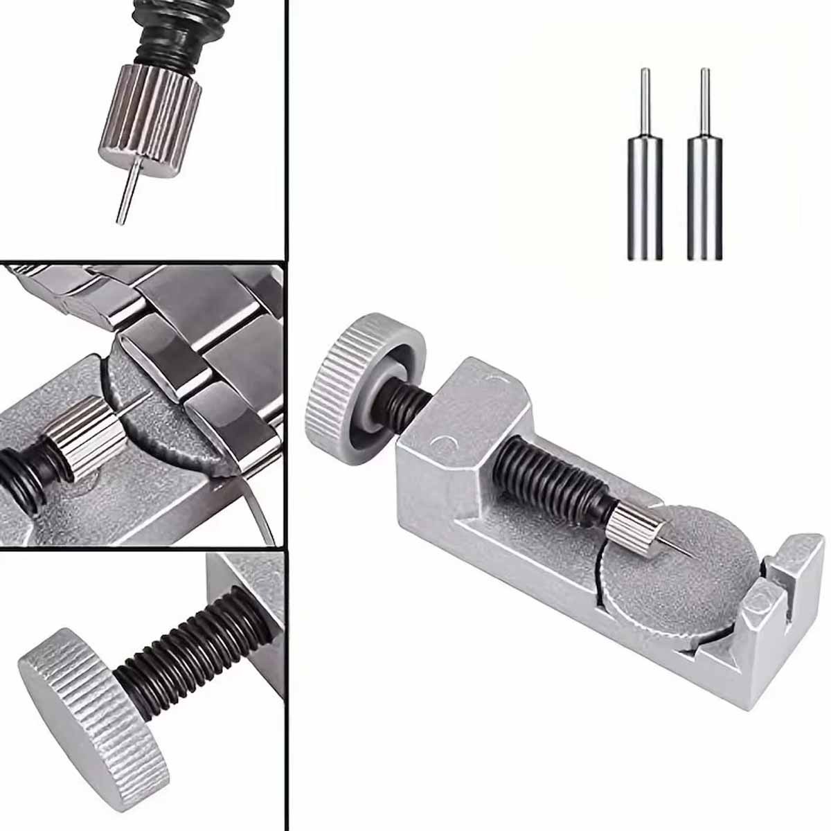 Watch strap and pin repair remover, steel strap adjustment tool