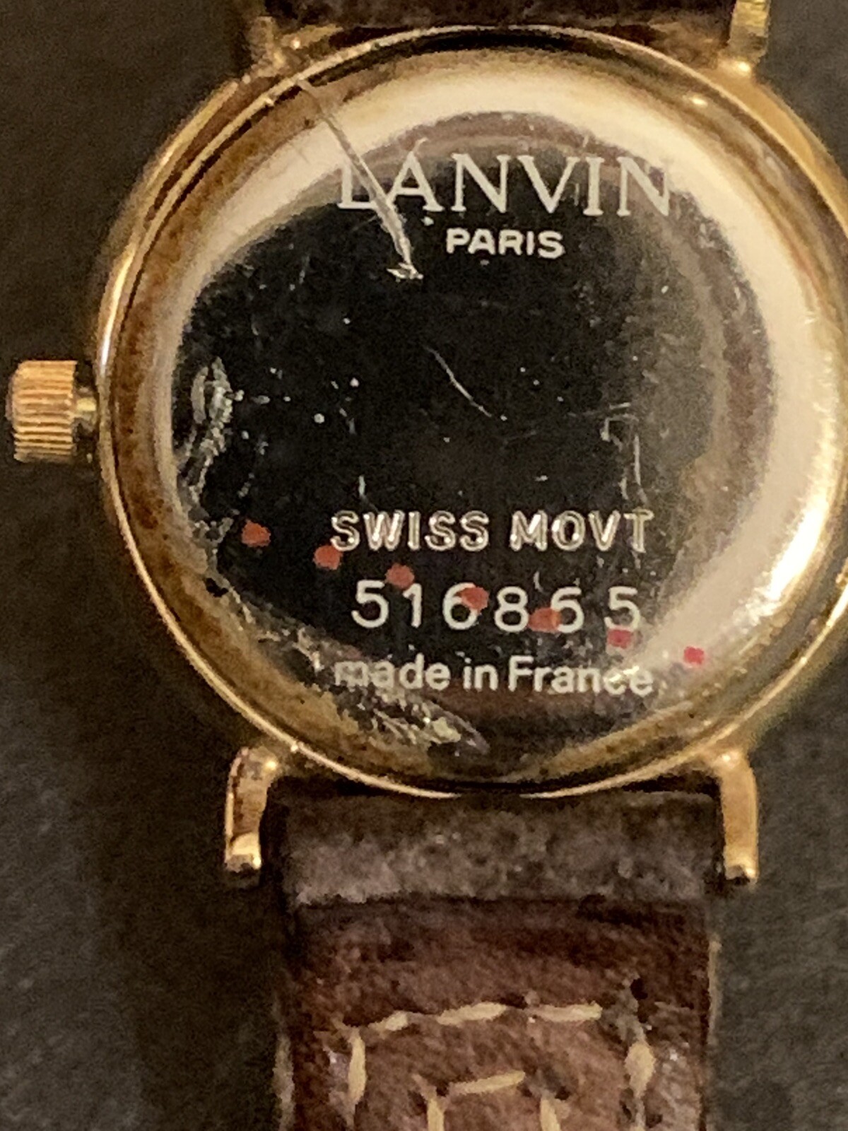 Lanvin Paris Vintage Women Watch 516865 Made in France With New Battery