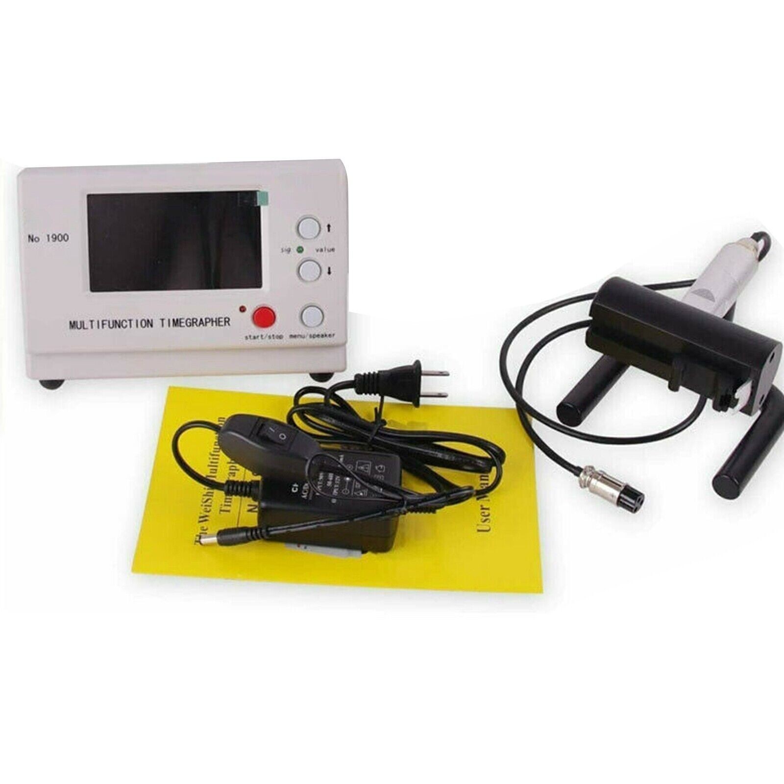 No.1900 Weishi Timegrapher Mechanical Watch Timing Machine Multifunction US Plag