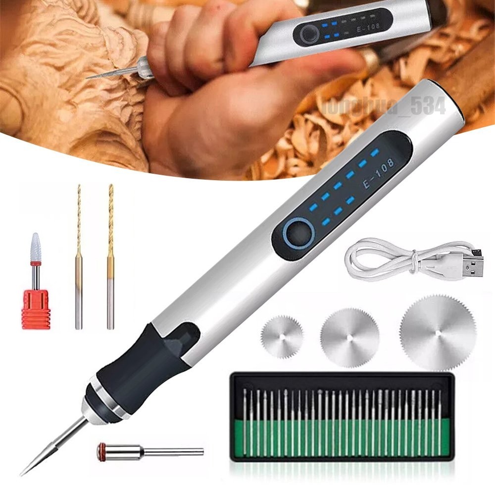 Cordless Electric Mini Drill Grinder Engraving Pen Variable Speed Rotary Tool US