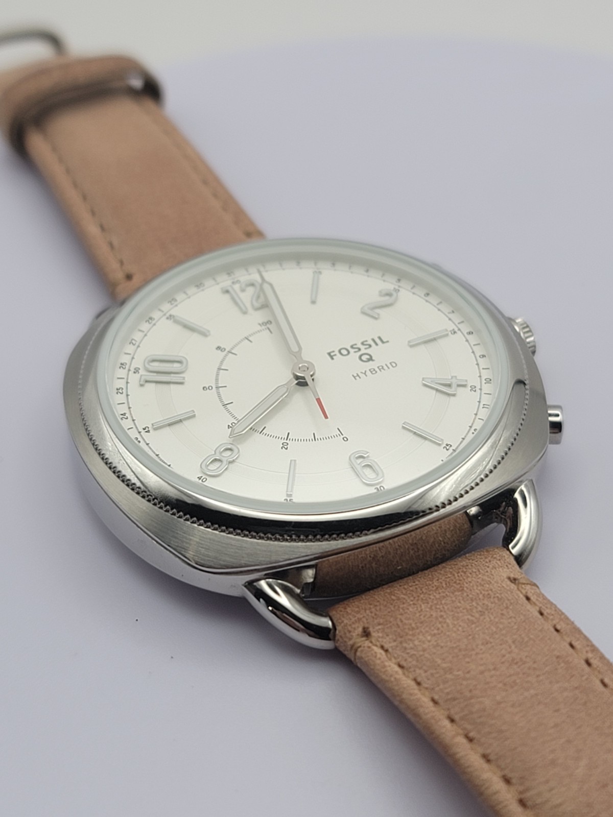 Fossil Q Accomplice Hybrid Smartwatch FTW1202 Silver Tone White Dial