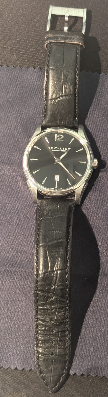 Hamilton Jazzmaster Slim Automatic Black Dial H386150 ETA 2892 – NEEDS SERVICE
