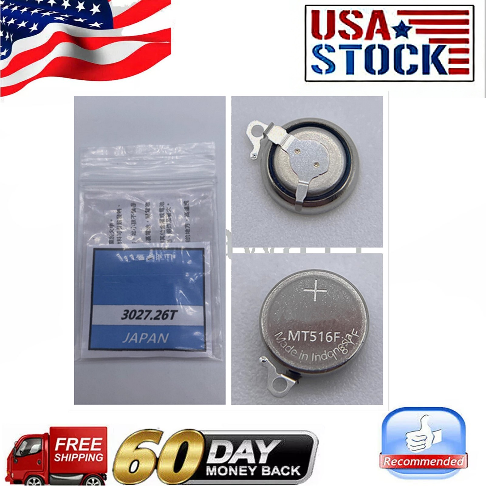 Battery for Citizen Eco-Drive V114 V110 V115 V116 V117 3027-26T 3027.26T MT516F