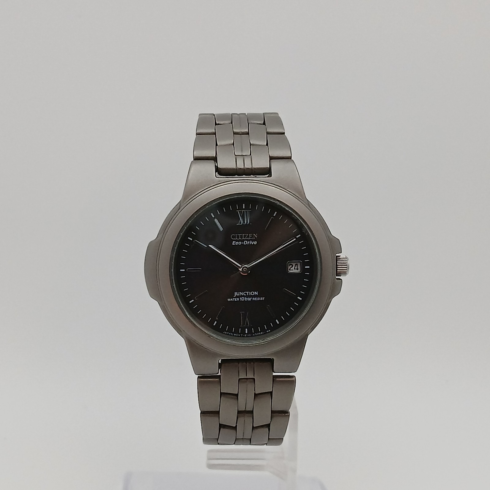 Citizen Eco-Drive Junction Titanium Solar Mens Watch E110-K16440 CK Gray Dial
