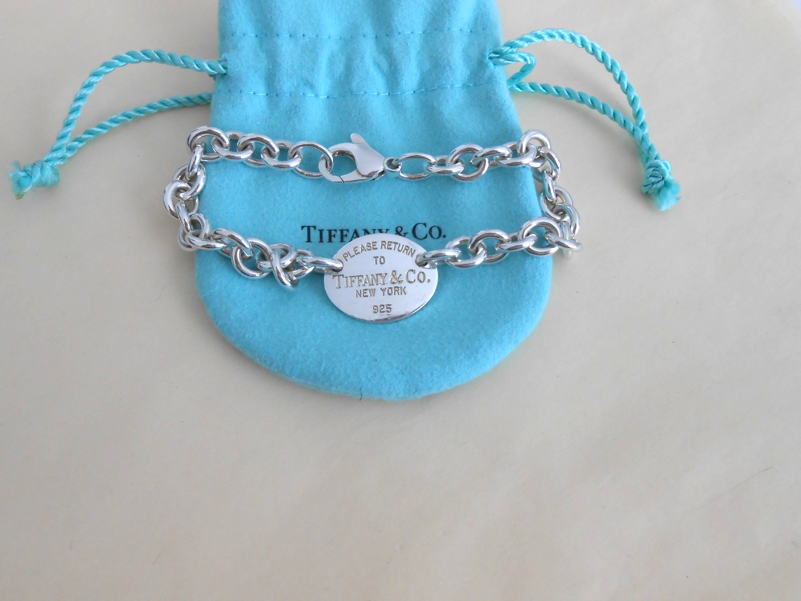 Tiffany & Co. Return to Tiffany Oval Tag Bracelet 8.25”