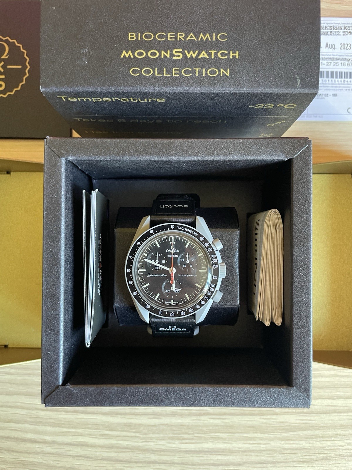 Swatch Omega MoonSwatch Mission to Moonshine Gold Swiss Lantern Pattern FULL SET