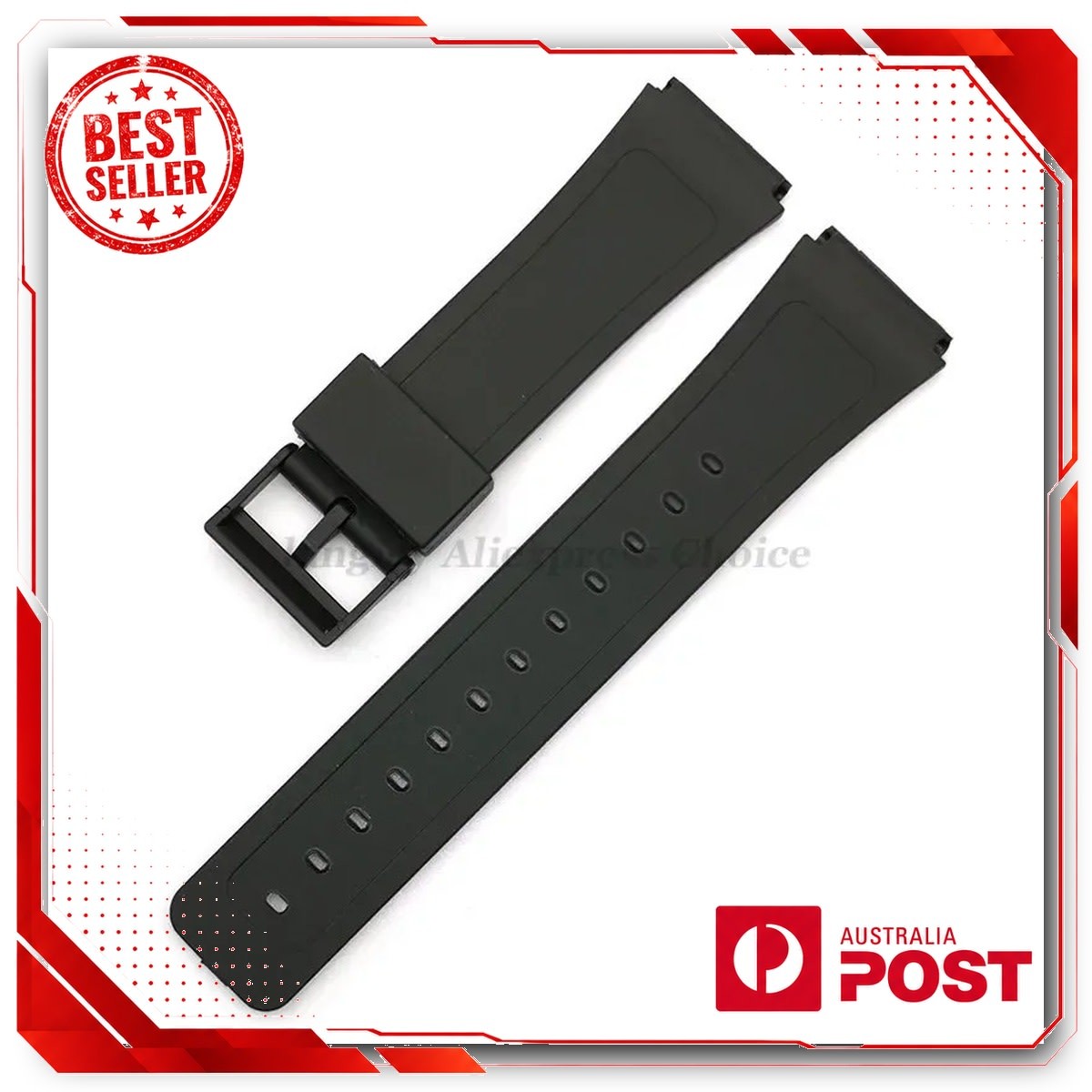 Silicone Watch Strap for CASIO F91W W-800H 18mm Replacement Band