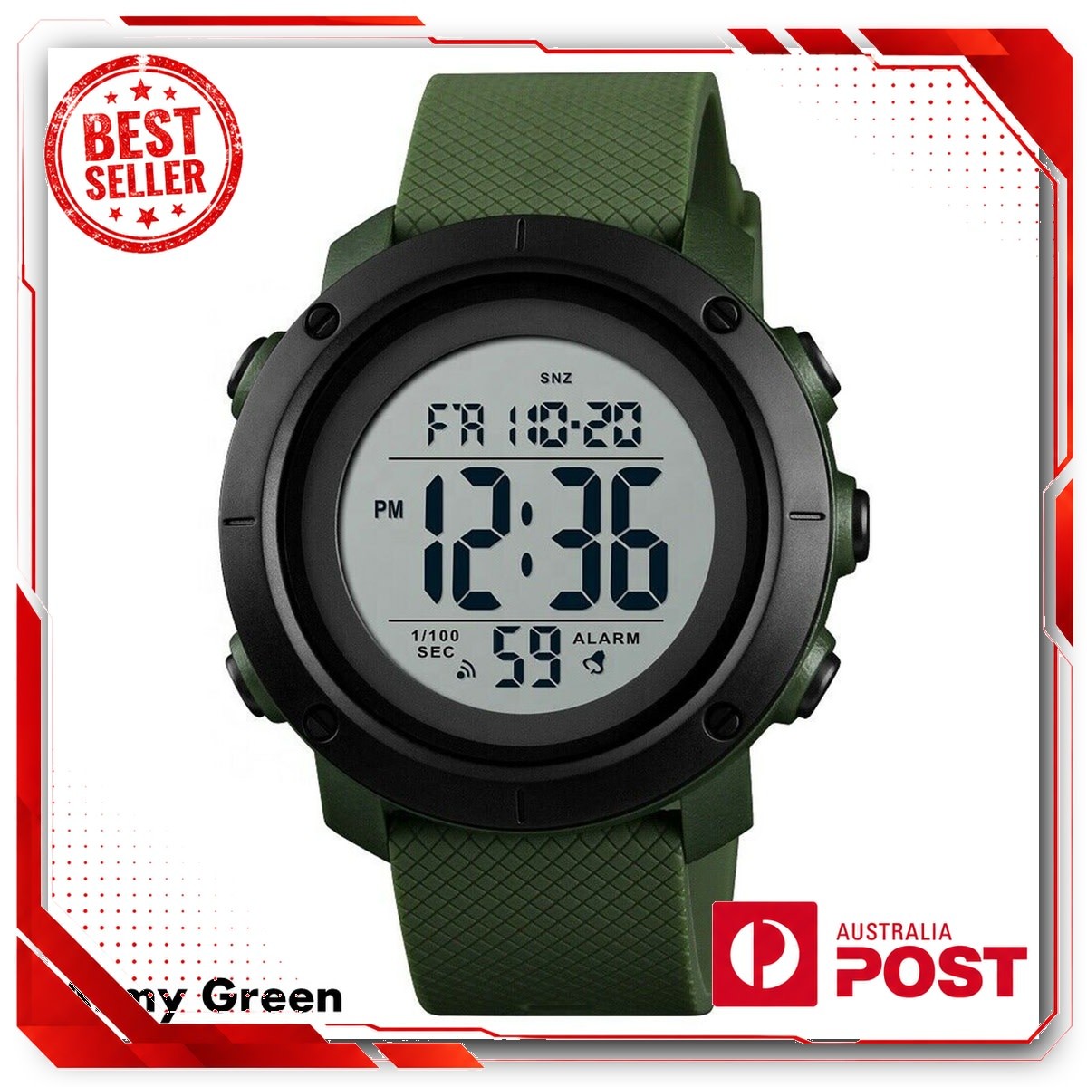 Digital Sports Watch 50M Waterproof Military Casual Men’s