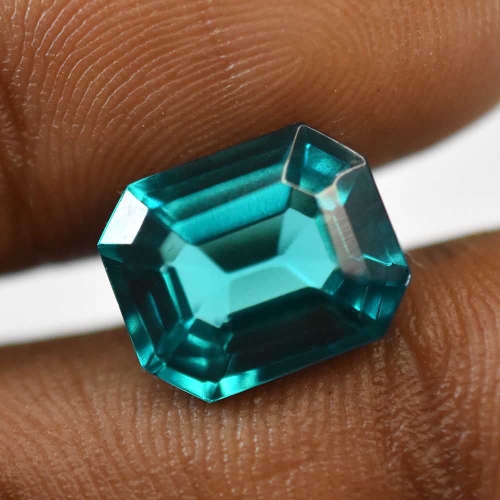PERFECT Emerald Cut 11x9mm CERTIFIED Green NATURAL Tourmaline Loose Gemstone