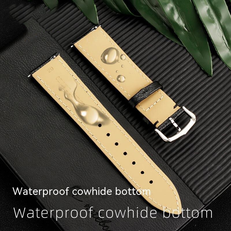 For Cartier Tank Must London Solo Genuine Leather Watch Strap Quick Disassembly