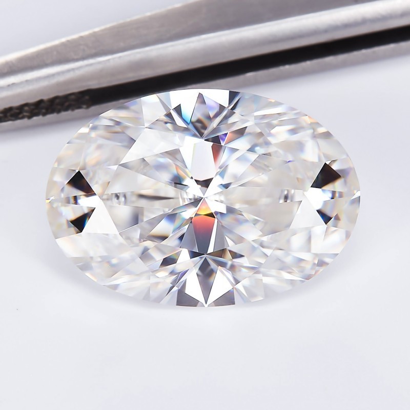 1-10pcs Oval Cut Hot Sale D Color VVS1 GRA 0.1-5ct for DIY Jewelry Making