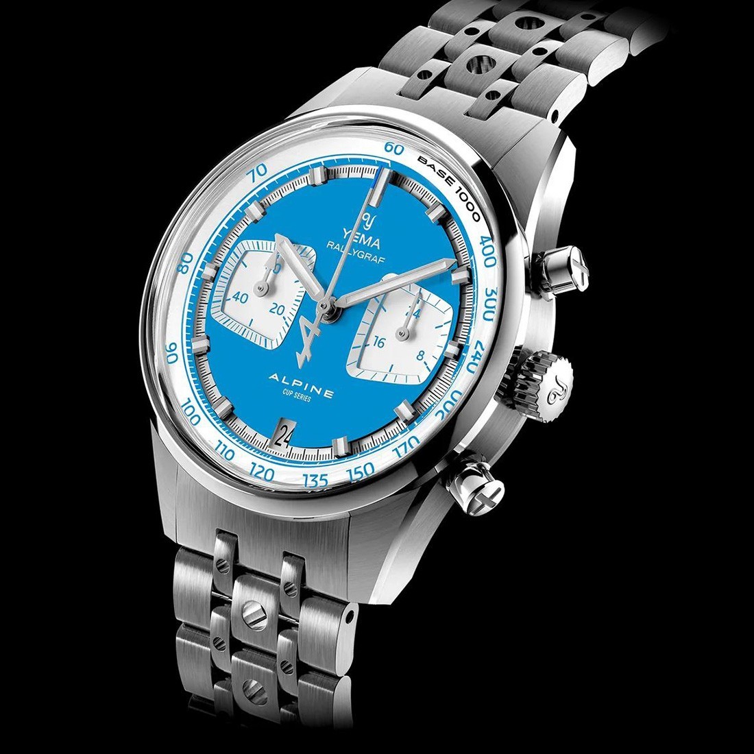 YEMA Rallygraf Alpine Chronograph Hybrid Steel Mechanical Quartz Men’s Watch