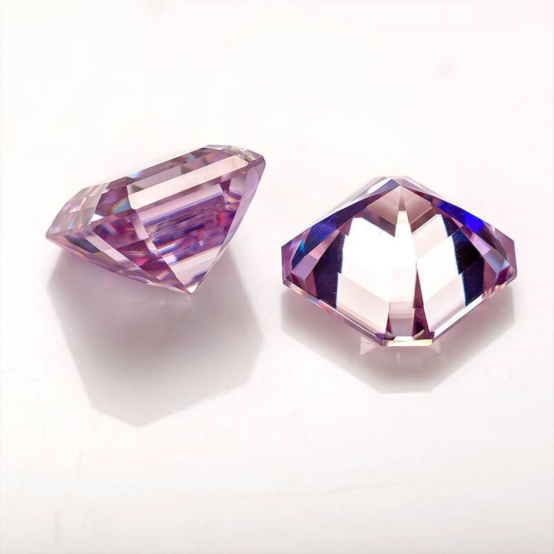Pink Moissanite Loose Stones GRA Certified Multi Shape Brilliant Cut VVS Jewelry