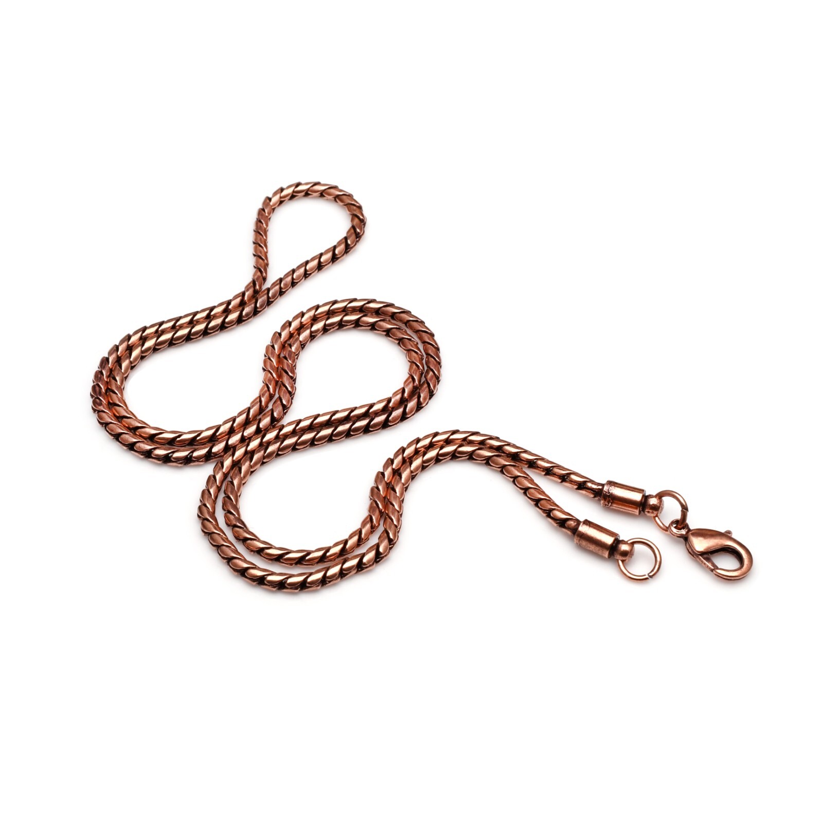 Pure Copper Wheat Viking jewelry 100% Oxidized Copper Chain Necklace RJ-002