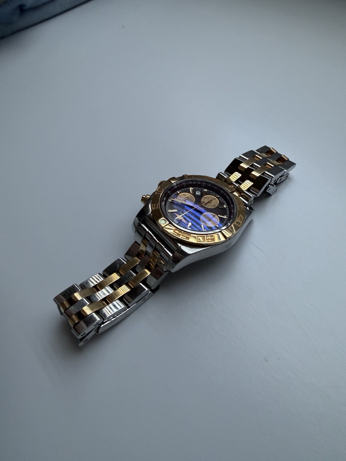 Breitling Chronomat 44 Auto Chronograph Two-Tone Bracelet Box & Papers