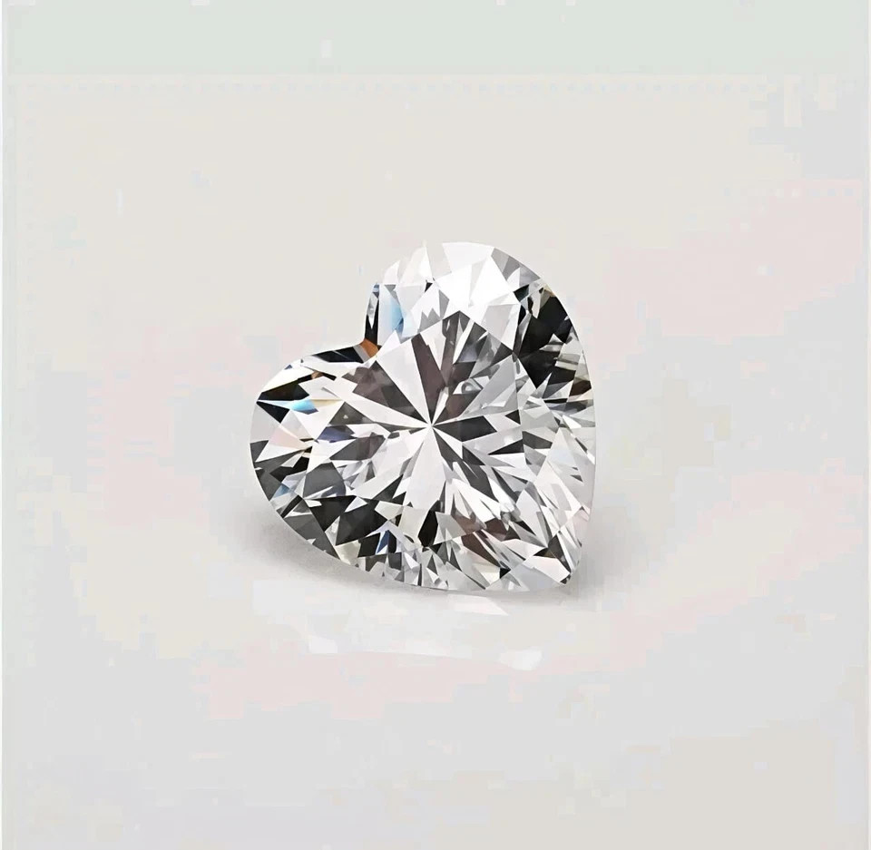 Diamond 5.05 Cts HEART Cut Color D Clarity FL Certified Loose Natural Diamond
