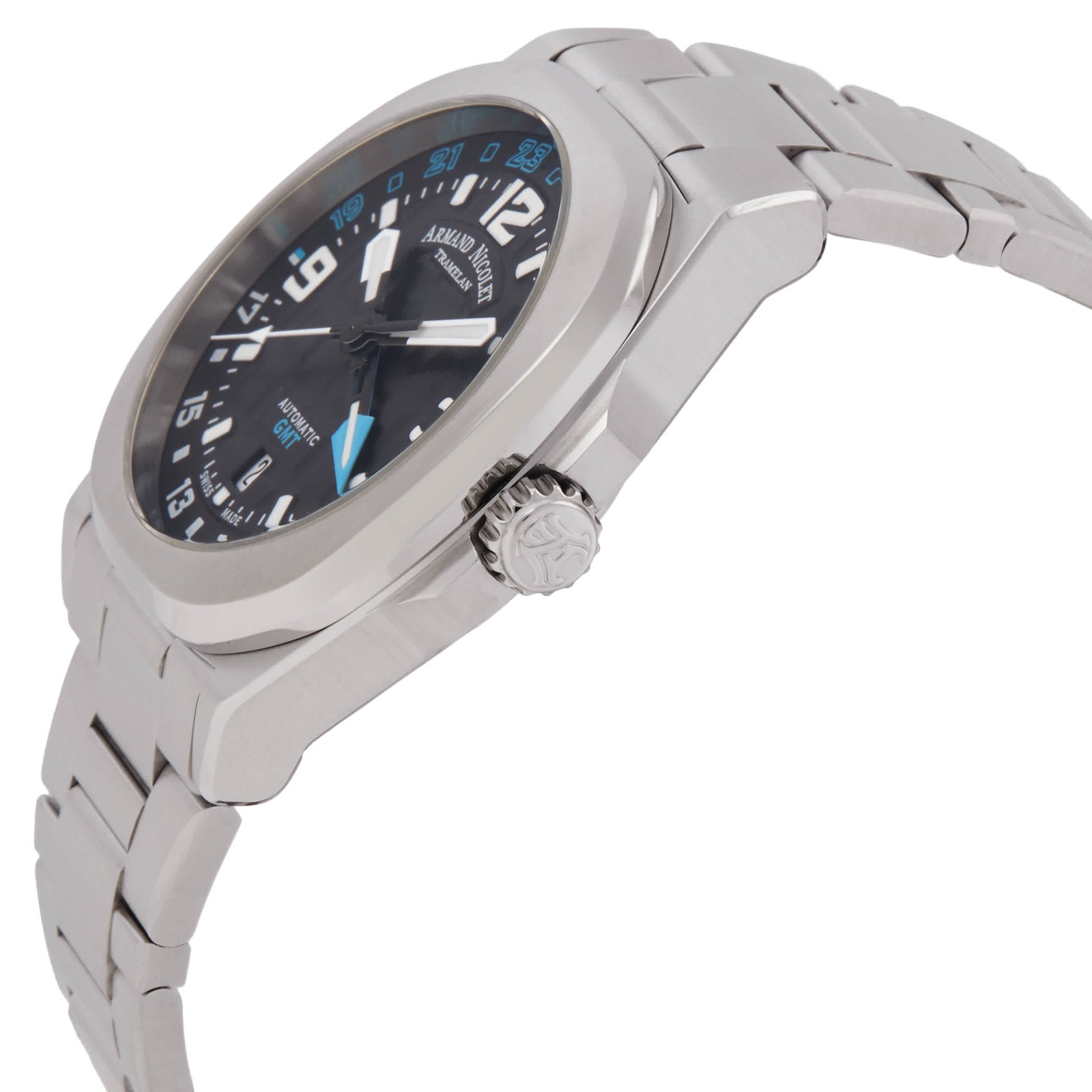 Armand Nicolet JH9 GMT Automatic Black Dial Men’s Watch A663HAA-NZ-MA4670A