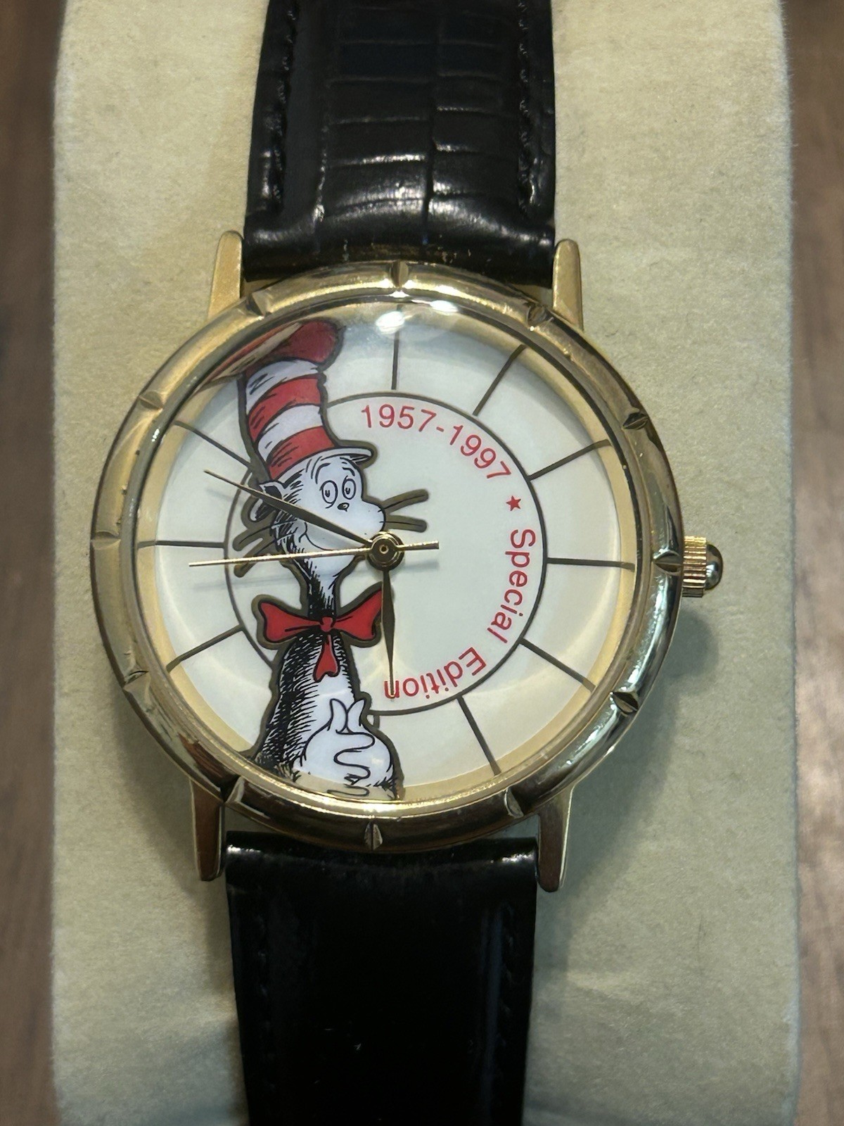 Dr Seuss Watch Limited Ed. #339 Tick Tocking Time Tickers New Battery OG Band