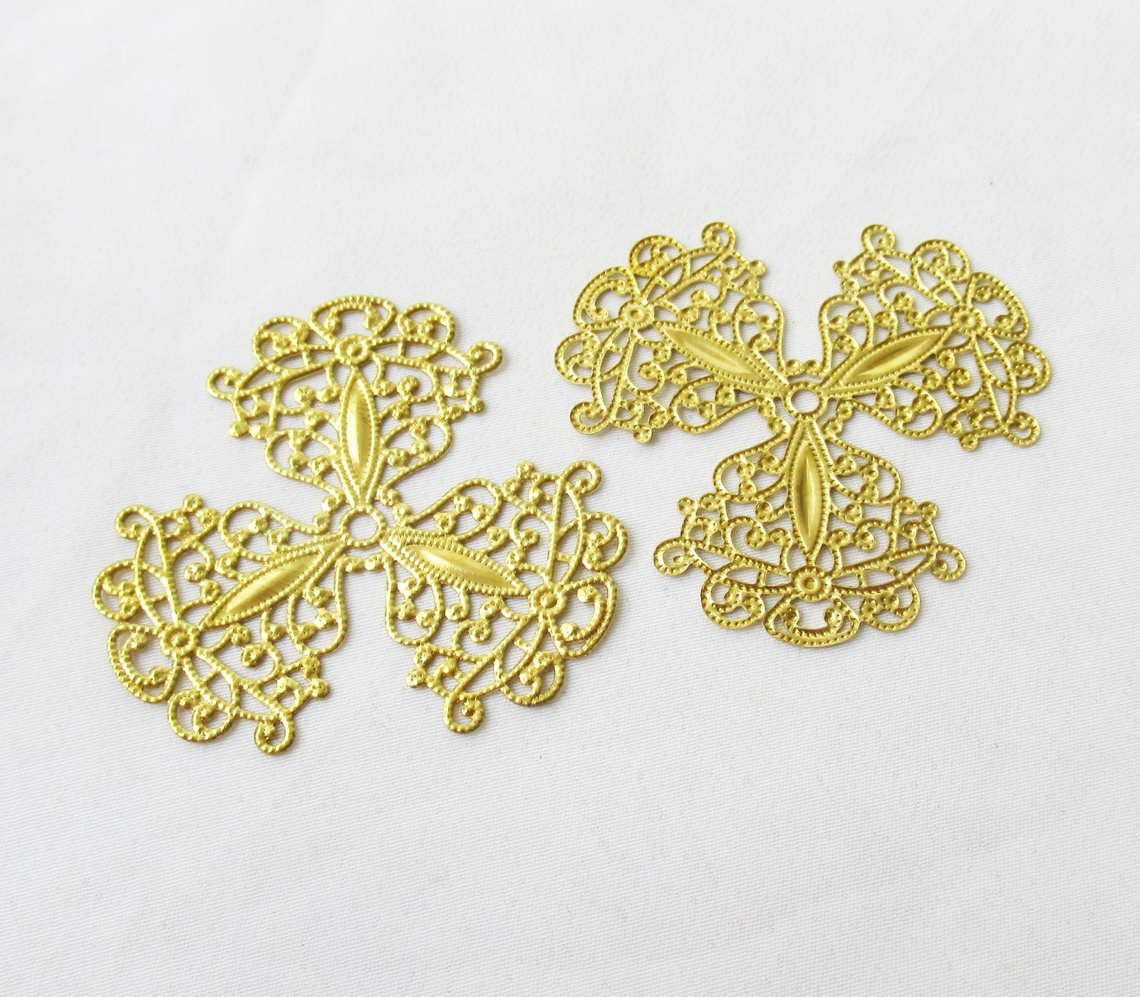 30pcs Brass Filigree 48.5mm Stamping Findings DIY Accessory Supplies