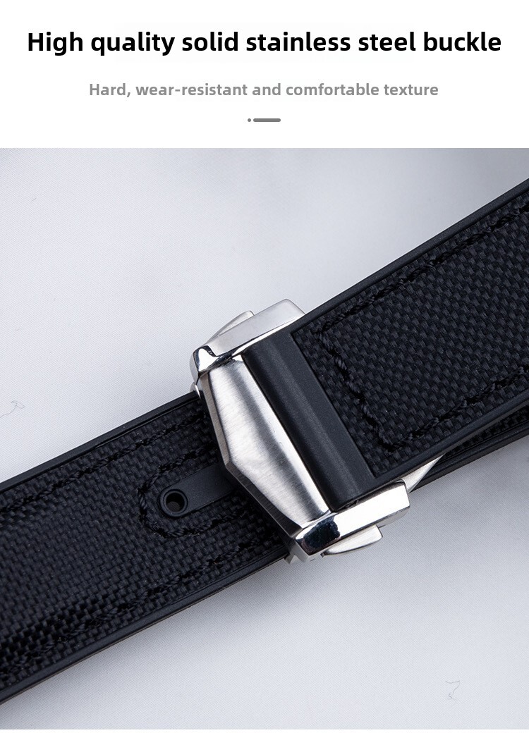High Quality Nylon Rubber Watch Band Strap for Omega New Seamaster 300 20/22mm