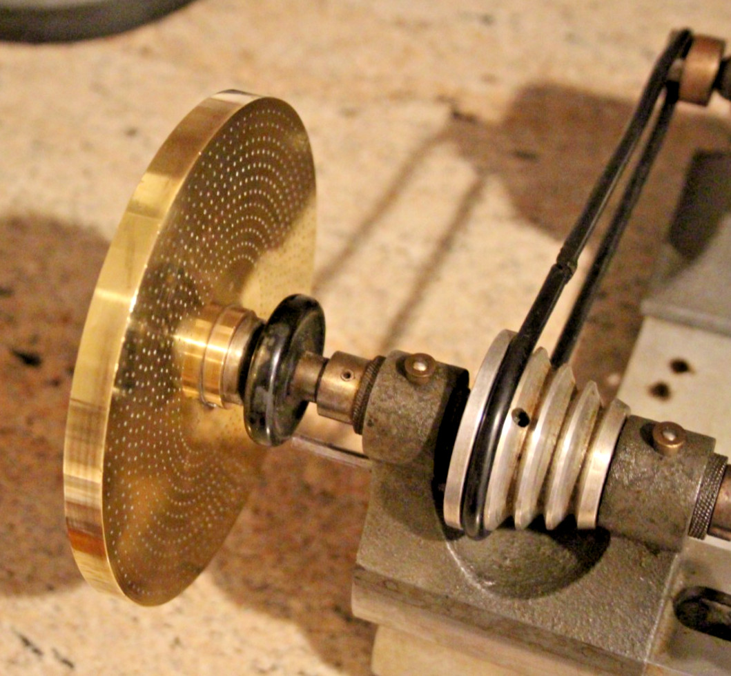 Index Plate (brass) fits 8.0mm watchmaker Lathe-vintage