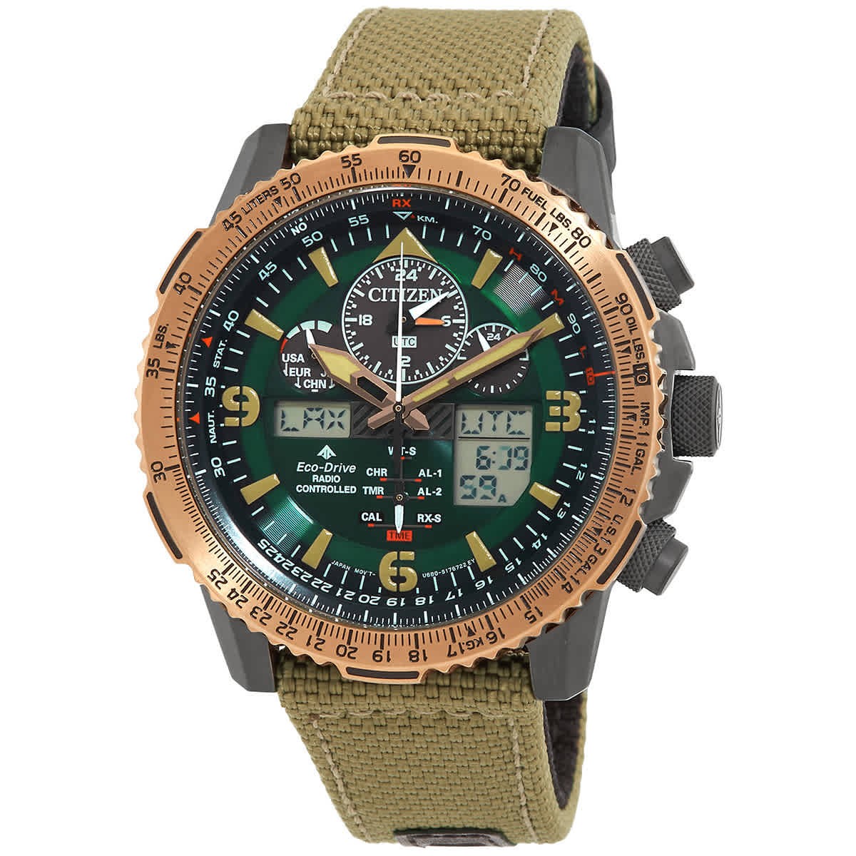 Citizen Promaster Skyhawk Perpetual Alarm World Time Chronograph GMT