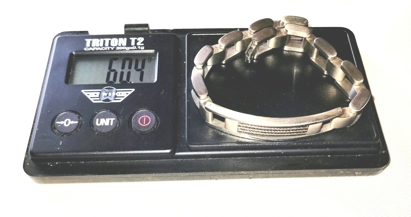 Fancy Heavy EDFORCE Stainless Steel Link ID Style Bracelet | 8” 79.8g 13.25mm
