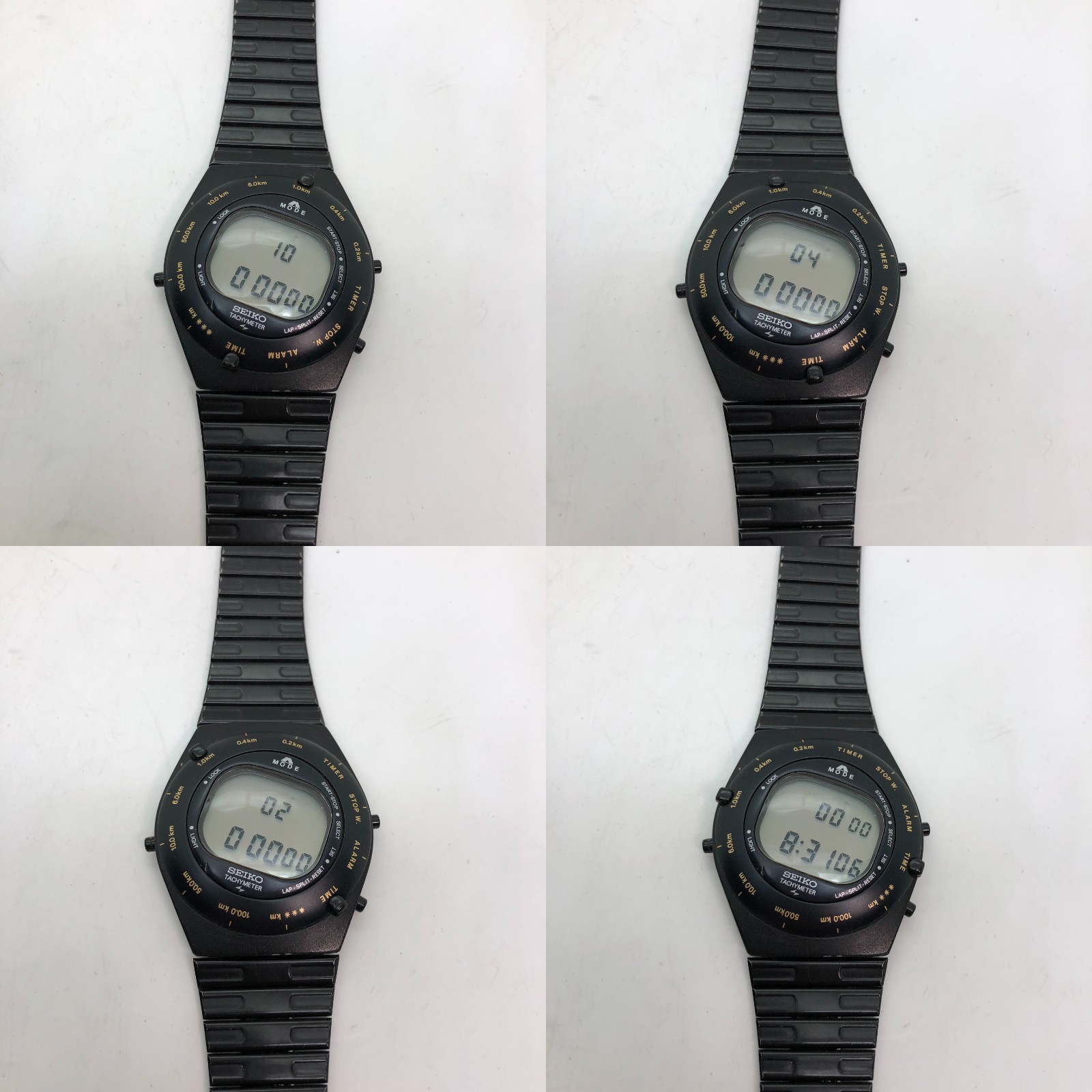 [w2359] SEIKO A828-4000 All original Giugiaro Battery replaced Quartz EX/PR