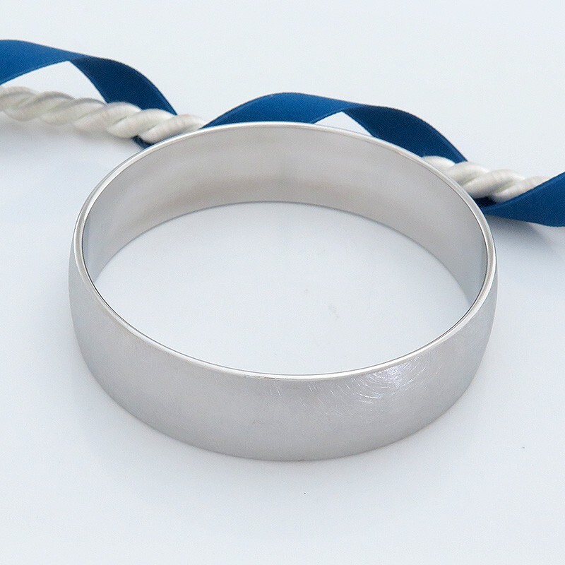 modern bracelet – wide tire – without hinge – 1 brilliant approx. 0.26ct stainless steel