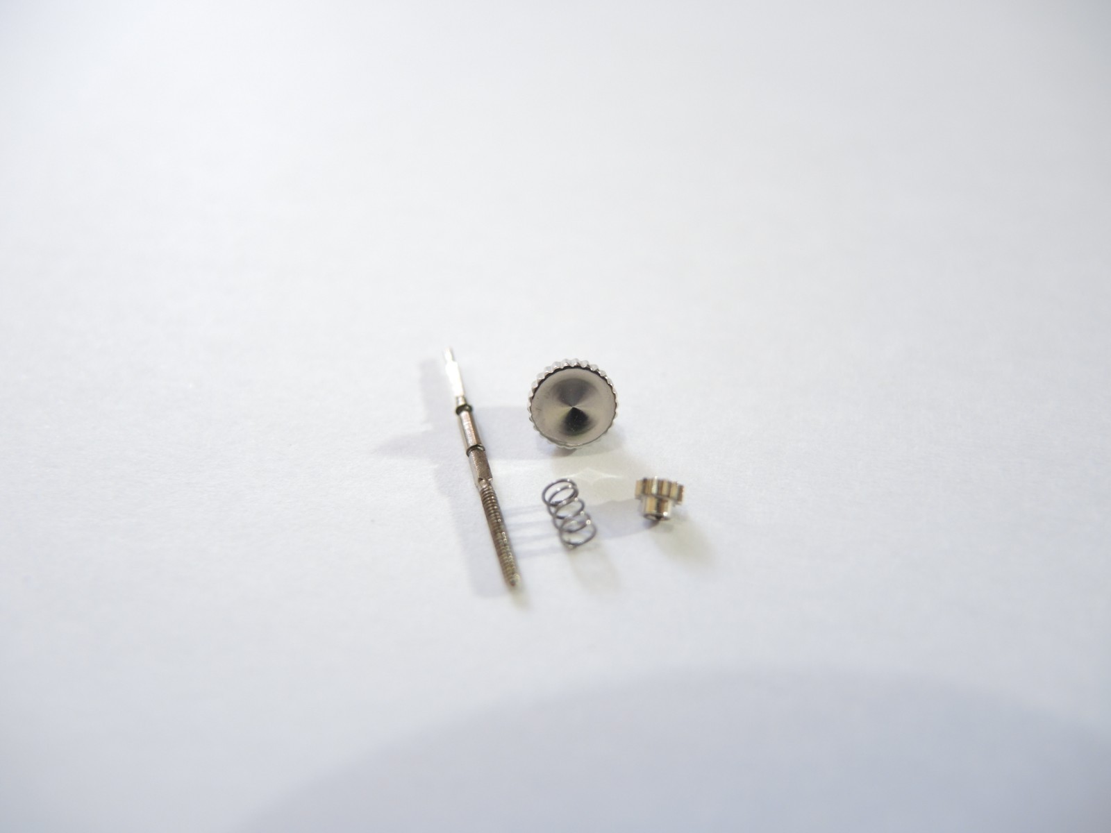 NEW STAINLESS CROWN,STEM,GEAR,SPRING PEPSI POGUE 6139-6002/6005/6009 CHRONOGRAPH