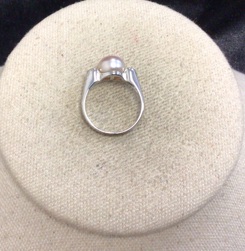 Honora Stelring Silver 925 Genuine Pink Pearl Ring Sz 8 P534