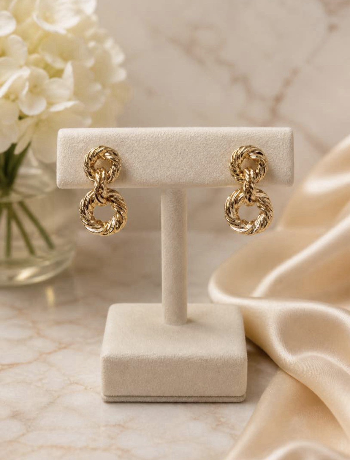 Gorgeous 18K Gold Plated Earrings.
