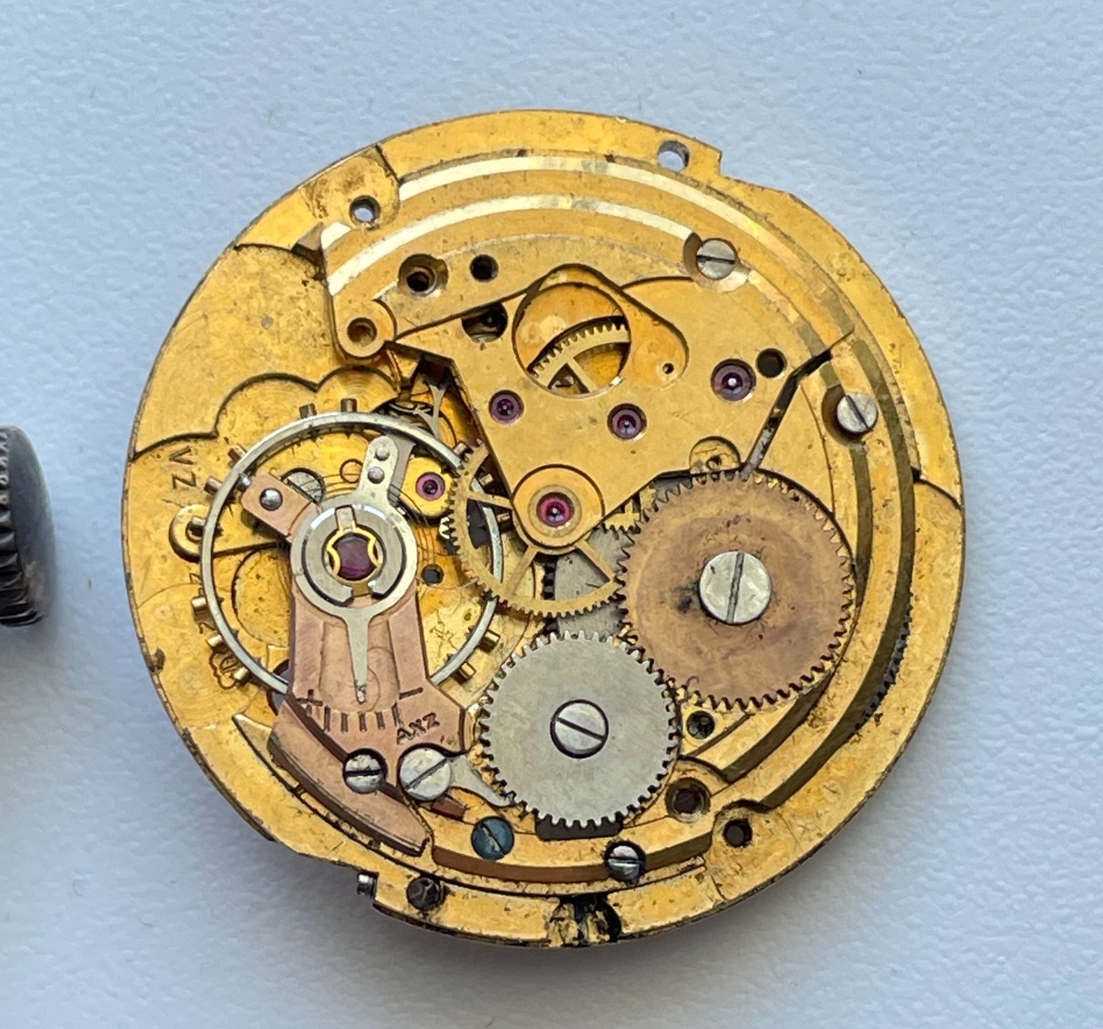 Vintage Benrus Jules Jurgensen Watch Movement ETA 2452 39 Jewels Parts Lot