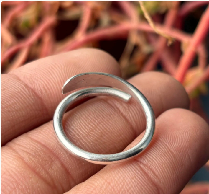 Band Handmade Silver Ring, 925 Sterling Silver, Dainty Silver Ring,