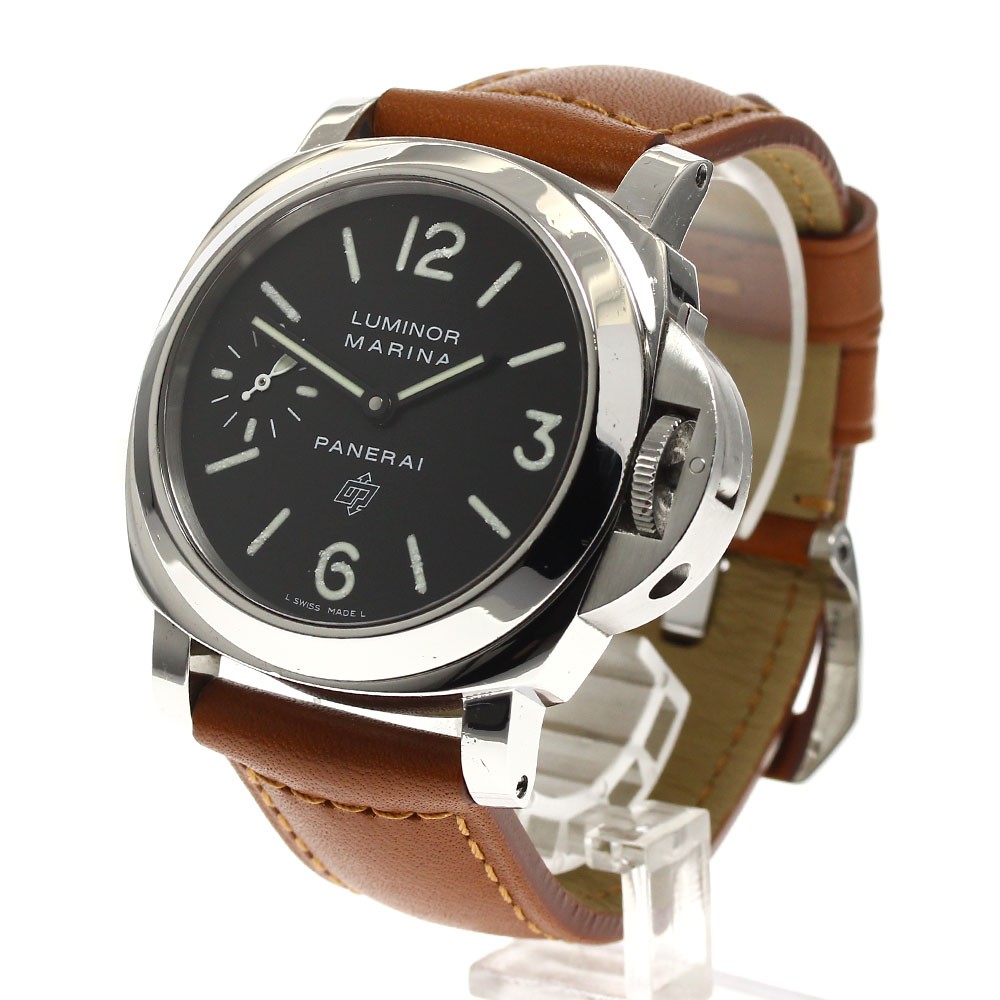 PANERAI Luminor Marina PAM00005 black Dial Hand Winding Men’s Watch_878217