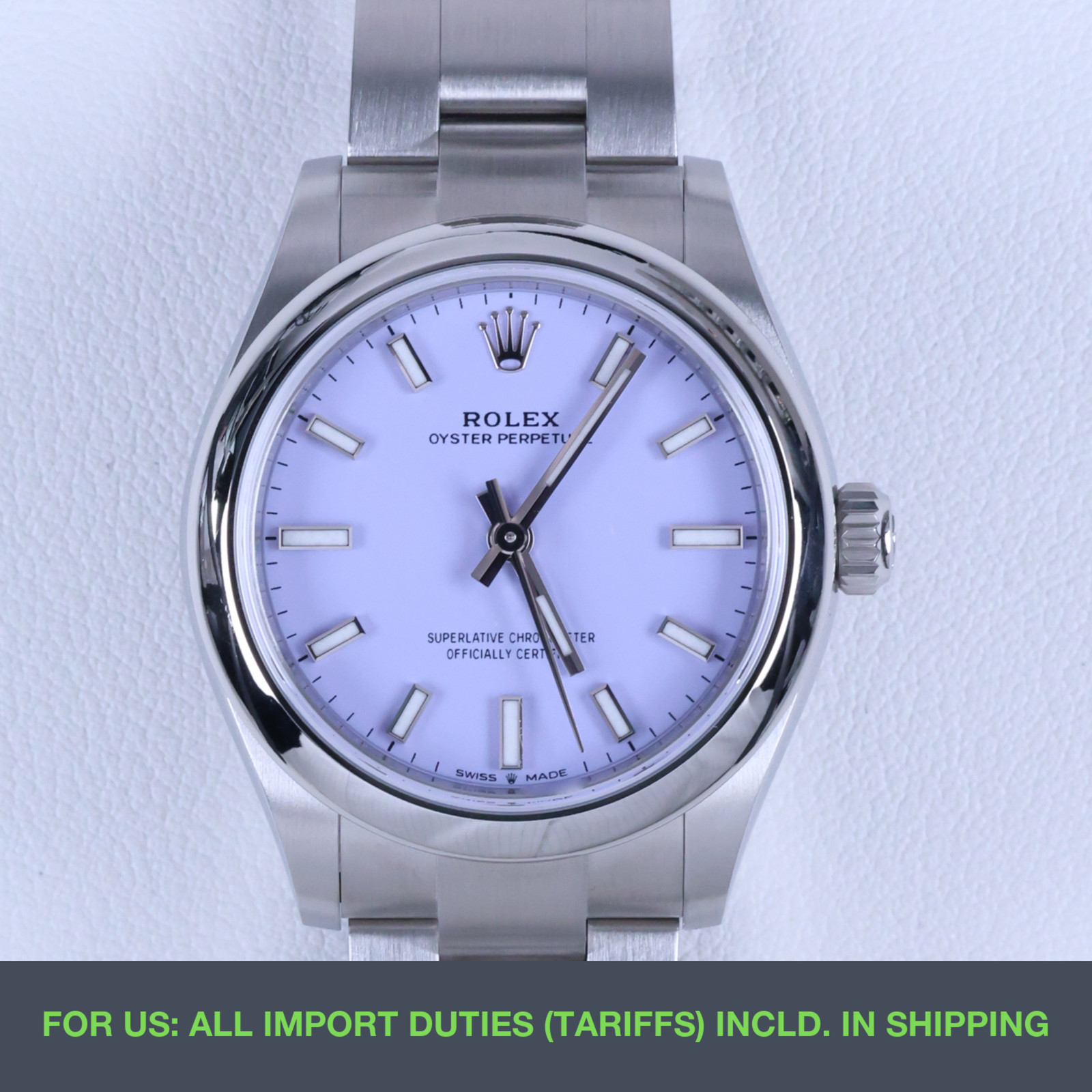 Rolex Oyster Perpetual 31 277200 31mm Lavender Full Set box papers