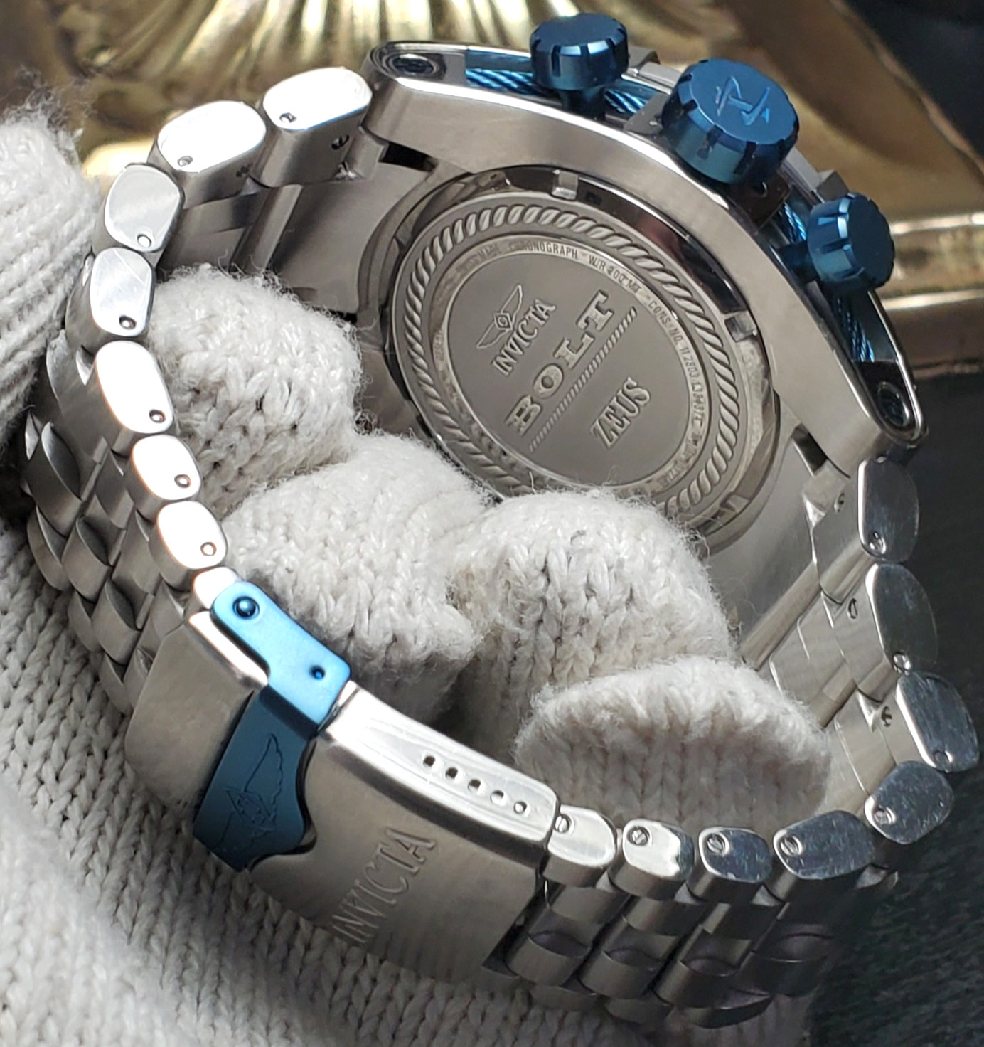 INVICTA RESERVE BOLT ZEUS SWISS CHRONO RONDA Z60 MEN’S WATCH 53mm MOP #12728