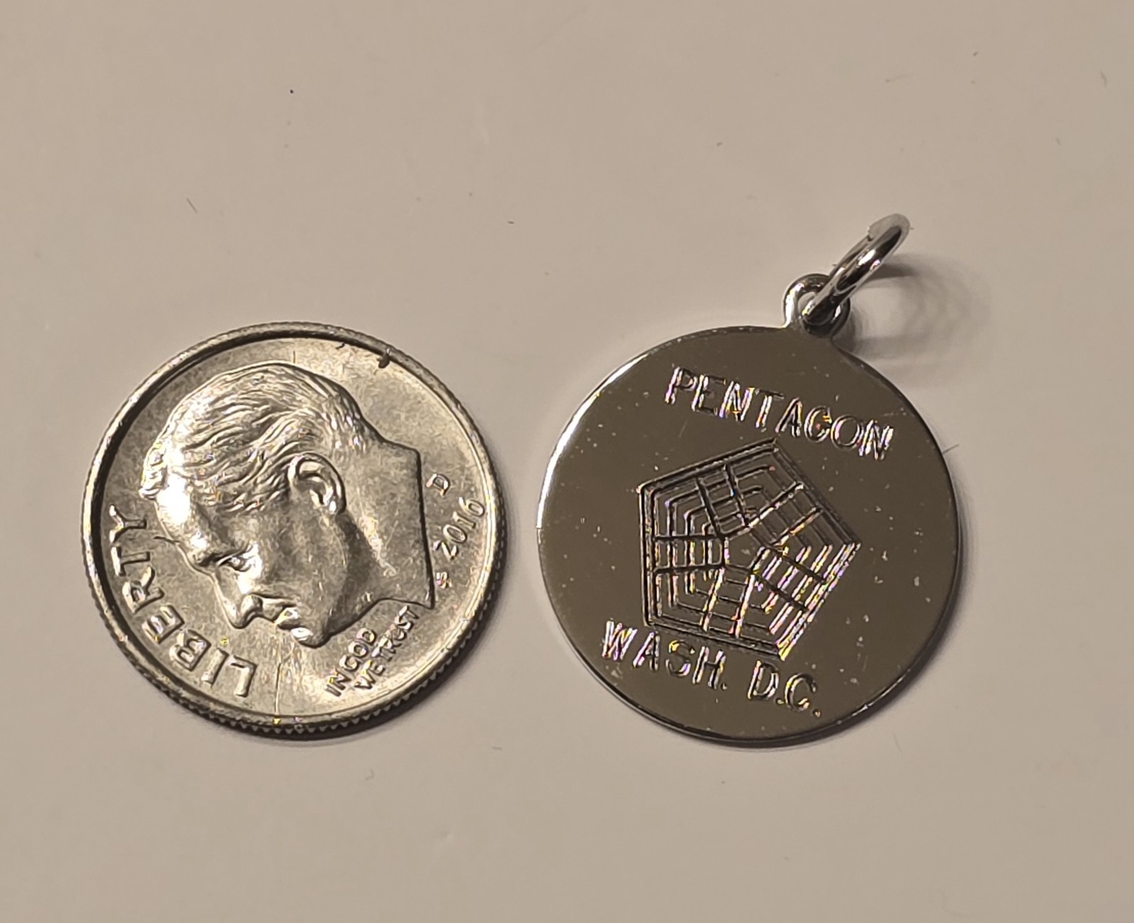 Vintage Sterling Silver Pentagon WASHINGTON DC Charm