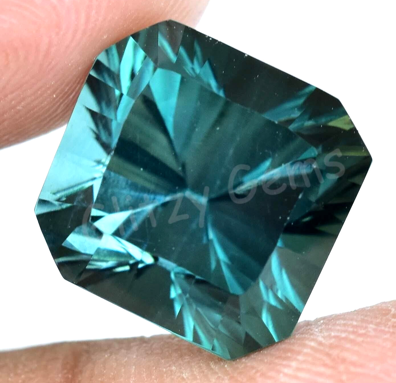 Natural 11.40 Ct Paraiba Tourmaline Greenish Neon Blue Copper Loose Gemstone
