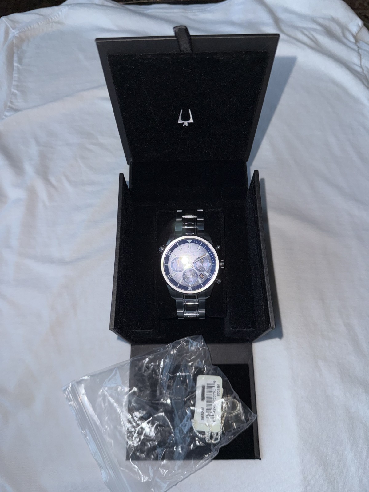Bulova Marine Star Wristwatch for Men 43mm Case Stainless Steel, Stainless Steel