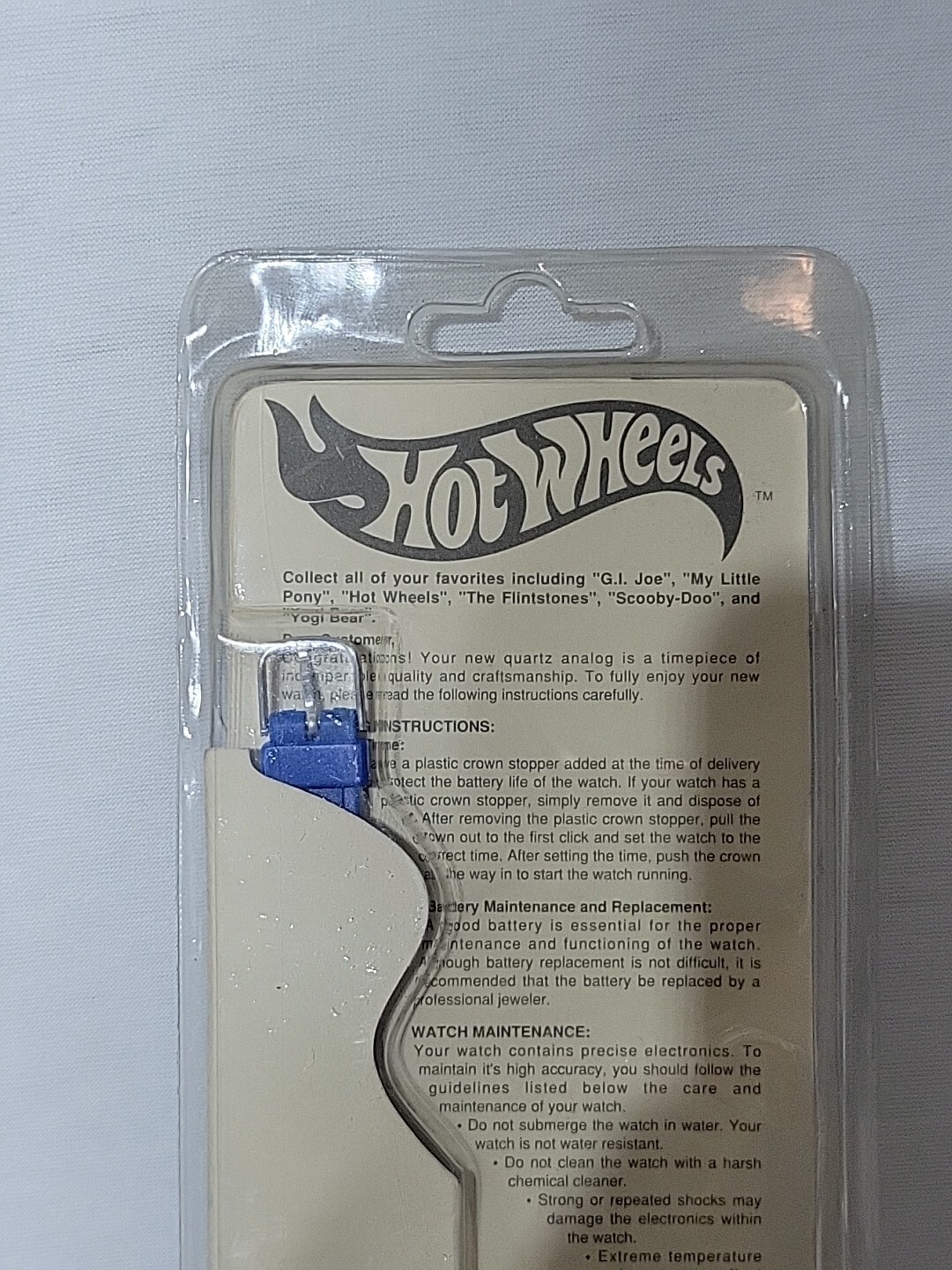 NOS Vtg 1993 Hot Wheels 25th Anniversary 77 Quartz Analog Watch Sealed KLA047